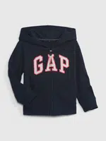 GAP Dětská mikina french terry logo - Holky