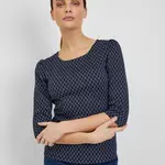 Orsay Tmavě modré dámské vzorované tričko - Dámské