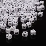 Letter Acrylic European Beads