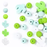 Cactus/Round Silicone Beads