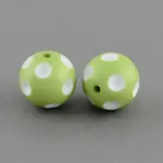 Bubblegum Opaque Acrylic Round Beads