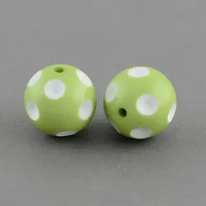 Bubblegum Opaque Acrylic Round Beads