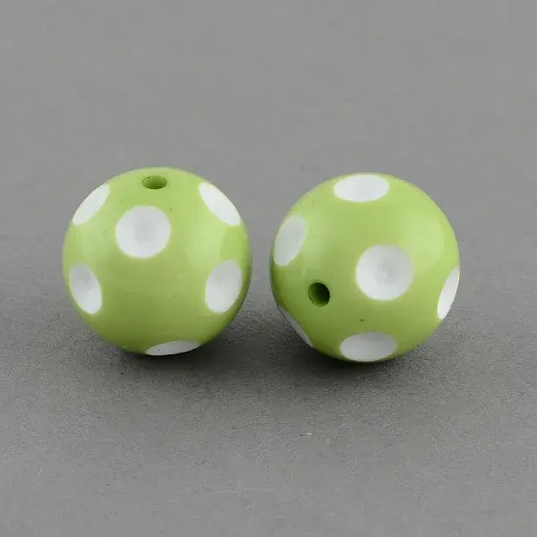 Bubblegum Opaque Acrylic Round Beads