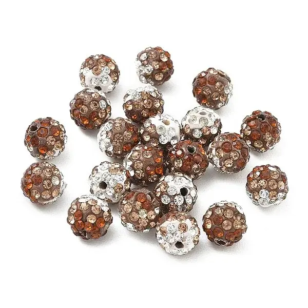 Handmade Polymer Clay Rhinestone Beads