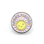 Radiate Positivity Word Enamel Pin