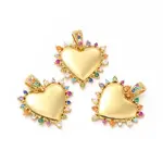 Rack Plating Brass Micro Pave Cubic Zirconia Pendants