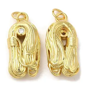 Rack Plating Brass Micro Pave Cubic Zirconia Pendants