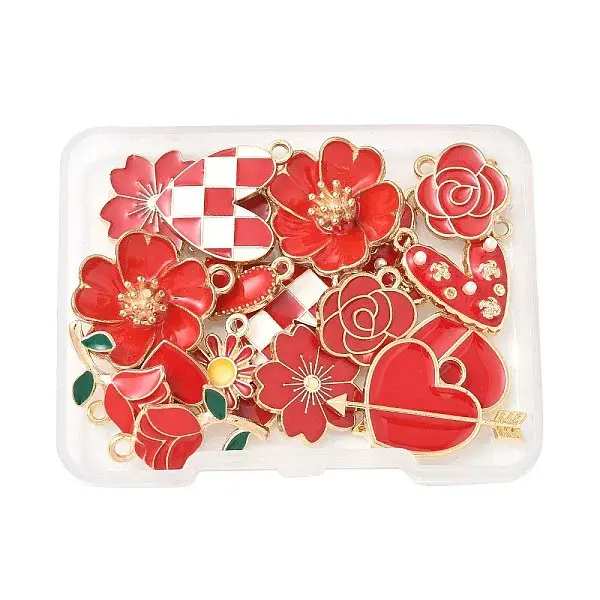 22Pcs 11 Styles Alloy Pendants