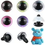 60 Sets 5 Colors Half Round ABS Plastic Doll Craft Eyes