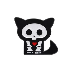 Black Alloy Brooches