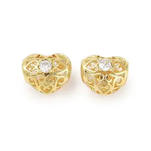Rack Plating Brass Micro Pave Cubic Zirconia Pendants