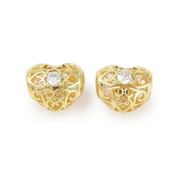 Rack Plating Brass Micro Pave Cubic Zirconia Pendants