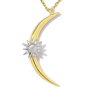 Brass Micro Pave Clear Cubic Zirconia Pendants