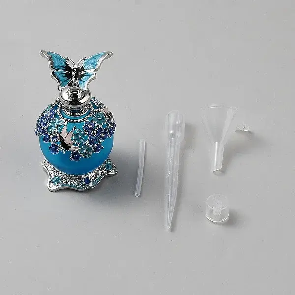 Glass with Zinc Alloy Perfume Bottles