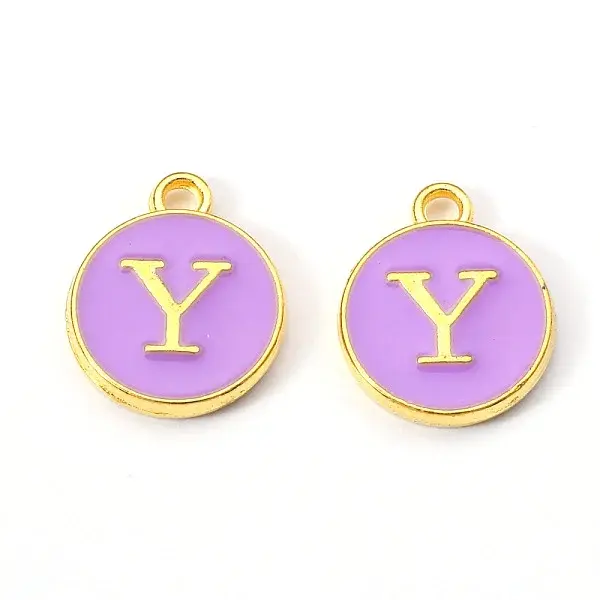 Golden Plated Alloy Enamel Charms