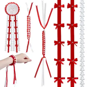 DIY Polyester Ribbon & Braided Bracelets Making Kits