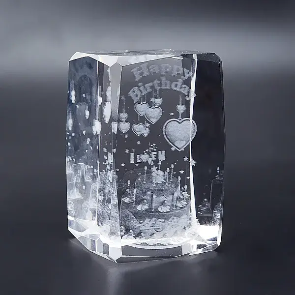 Transparent Glass Display Decorations