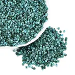 Opaque Picasso Cylinder Glass Beads