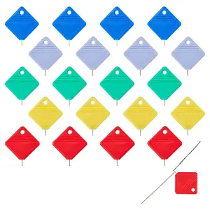 50Pcs 5 Colors ABS Plastic Sewing Needle Devices