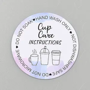 Flat Round with Cup Pattern Paper Display Cards