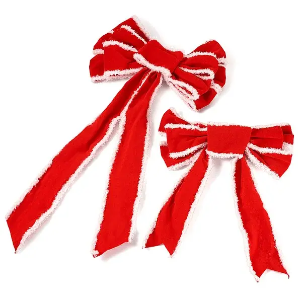 2Pcs 2 Styles Polyester Bowknot