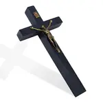 Easter Cross with Jesus Wood Alloy Figurines Ornaments