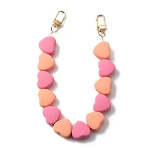 Heart Acrylic Bead Bag Straps