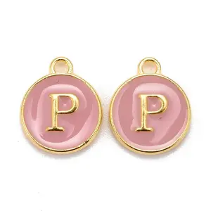 Golden Plated Alloy Enamel Charms