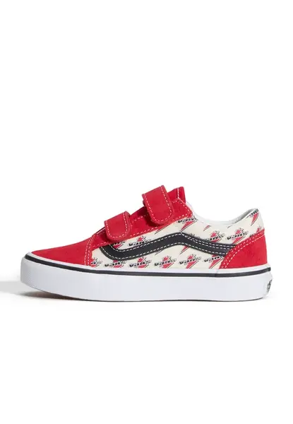 VANS Tenisky 'Old Skool'  červená / čierna / biela