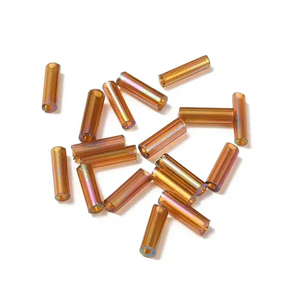 Glass Round Bugle Beads
