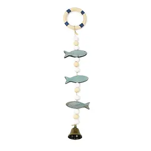 1Pc Coastal Nautical Wood Hanging Decor