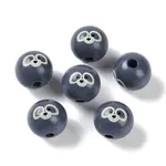 Animal Themes Printed Wood European Beads