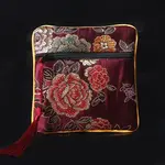 Square Chinese Style Cloth Tassel Bags