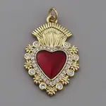 Brass Enamel Pendants