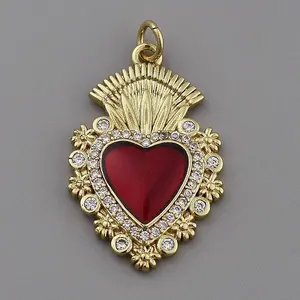 Brass Enamel Pendants