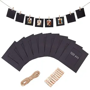 10Pcs Rectangle Paper Wall Hanging Photo Frame