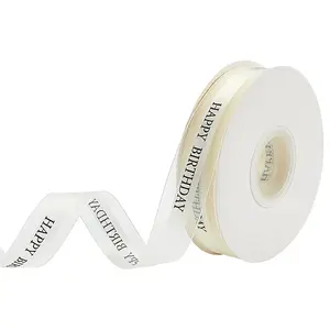 Happy Birthday Polyester Ribbons