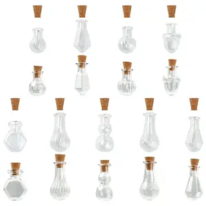 9Pcs 9 Styles Glass Bottles