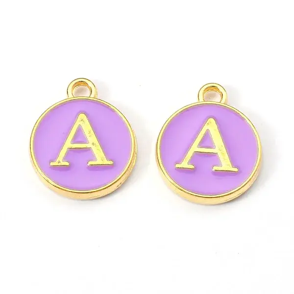 Golden Plated Alloy Enamel Charms