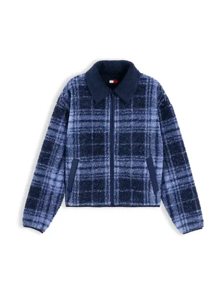 Tommy Jeans Prechodná bunda  modrá / námornícka modrá