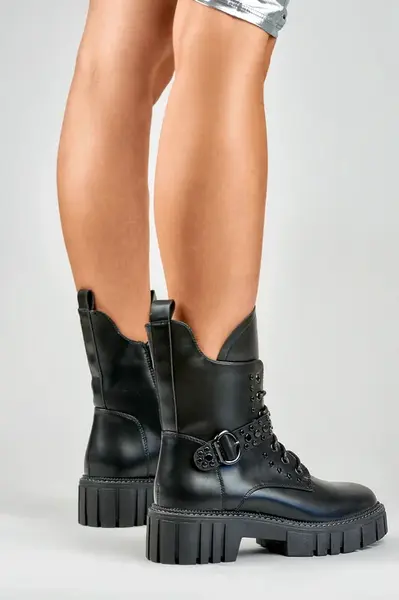 primohurt Dámské boty Rock s ozdobnou sponou