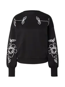 ONLY Mikina 'ONLBrooke'  čierna / biela