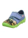 SUPERFIT Papuče 'Bubble'  piesková / modrá denim / limetová