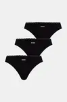 HUGO  tangá dámske TRIPLET MICRO THONG 3-pak