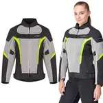Letní dámská moto bunda W-TEC Mirelia černo-šedo-fluo 4XL