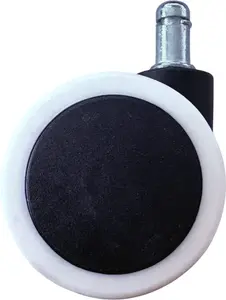 MERCURY Kolečko pogumované, průměr 60 mm, čep 11 mm – černo-bílé