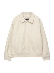 Pull&Bear Prechodná bunda  šedobiela