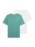 Jack & Jones Junior Tričko 'JJCOLLEGE'  námornícka modrá / smaragdová / biela
