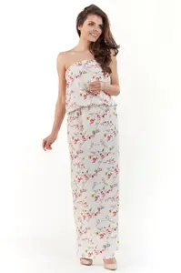 Awama Woman's Dress A219 Ecru