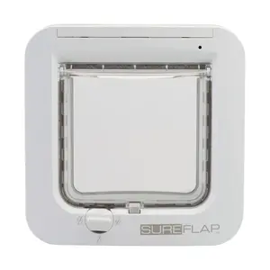 Dvířka SureFlap s mikročipem pro kočky - Bílá